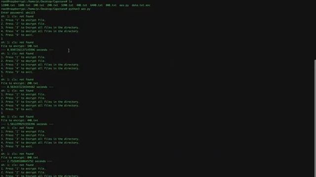 AES Encryption execution time for files смотреть онлайн