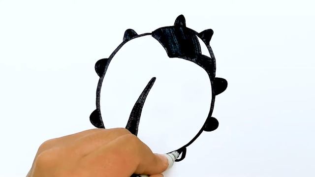 Как нарисовать божью коровку легко смотреть онлайн