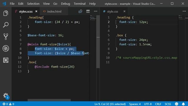 Scss and Sass | Math Operates and Mixin 04 смотреть онлайн