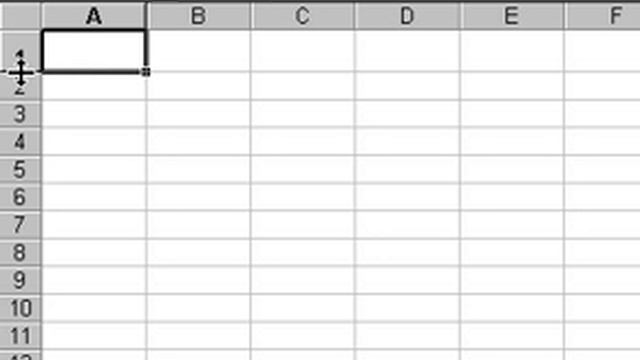 Microsoft Office Excel 2000 Adjusting row height смотреть онлайн