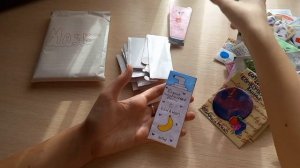 бумажная косметика/распаковка посылки на 100 предметов с бумажной косметикой/маруся