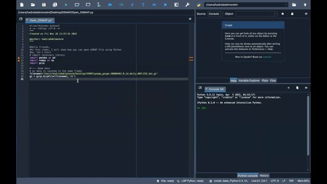 Open GSMAP data files using Python смотреть онлайн