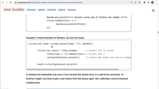 Java Stream API Interview Questions and Answers смотреть онлайн