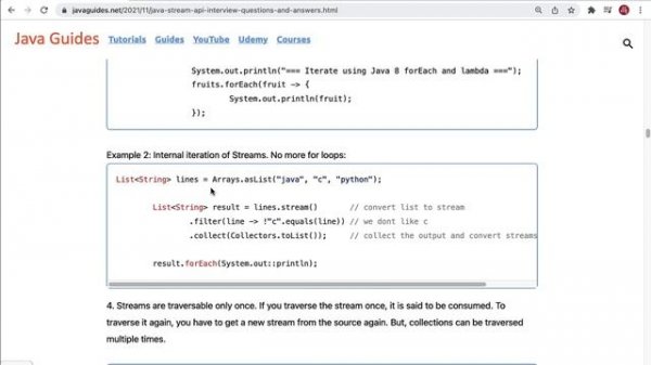 Java Stream API Interview Questions and Answers