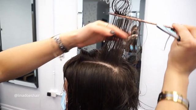 How to Cut A Modern SHAG / MULLET Haircut With A Razor | Step by Step Haircut Tutorial | Lina Waled смотреть онлайн