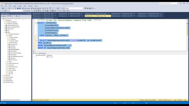SQL project: Sales Department Database System using SQL SEREVER смотреть онлайн