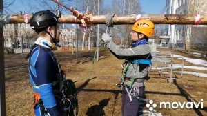 Навесная переправа, связки.