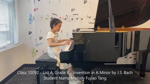Class 10092 List A, Grade 8 Invention in A Minor by J S Bach смотреть онлайн