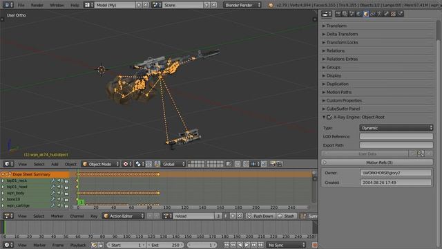 Blender-XRay Плагин. Импорт/экспорт моделей STALKER смотреть онлайн