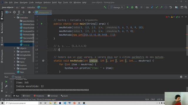 Aula 70 - Métodos e Varargs смотреть онлайн