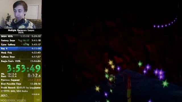 Rareware 301% Marathon in 12:34:26 (Part 1: Banjo-Kazooie & Donkey Kong 64) смотреть онлайн