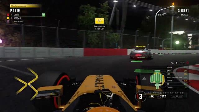 RENAULT FULL RACE Singapore (50%)-F1 2017 смотреть онлайн