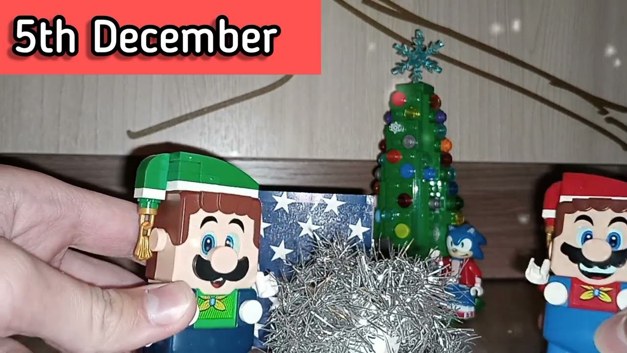My Christmas & New Year Advent Calendar mini surprises by Lego Super Mario & Luigi. Day 5 #shorts смотреть онлайн