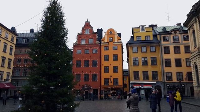Стокгольм. Прогулка по старому городу Гамла-стан. (Stockholm, Gamla stan, Sweden). смотреть онлайн