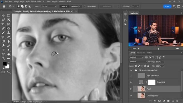 ERASE Blotchy Skin with High-End Retouching Trick! - Photoshop Tutorial смотреть онлайн