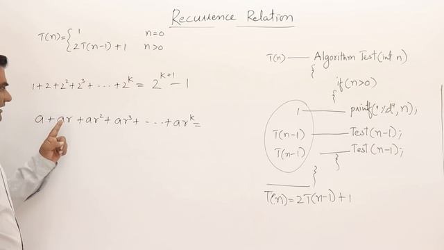 2.1.4 Recurrence Relation T(n)=2 T(n-1)+1 #4 смотреть онлайн