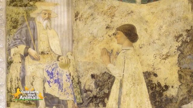 ARTE A 4 ZAMPE: PANDOLFO MALATESTA IN PREGHIERA DAVANTI A SAN SIGISMONDO DI PIERO DELLA FRANCESCA смотреть онлайн