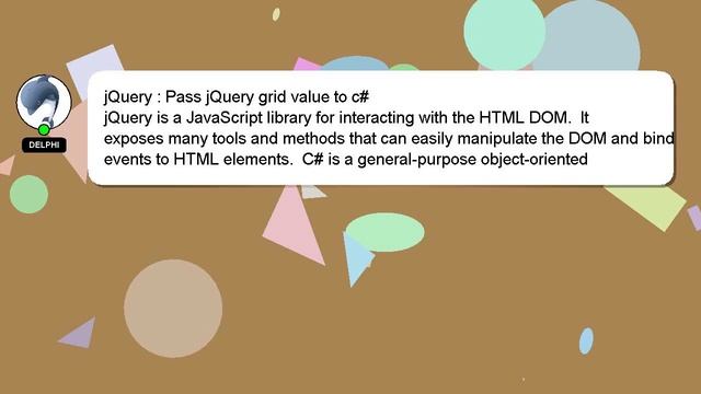 jQuery : Pass jQuery grid value to c# смотреть онлайн
