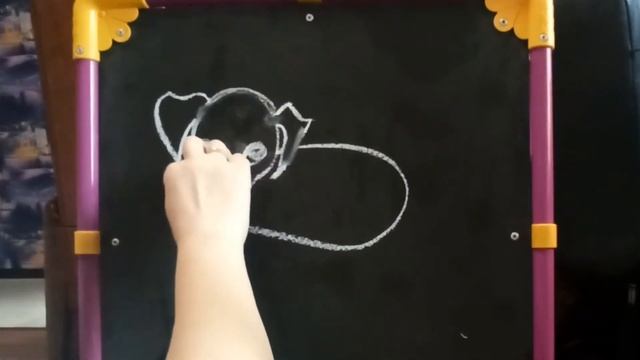 Как нарисовать пса мелом? Рисуем собаку смотреть онлайн
