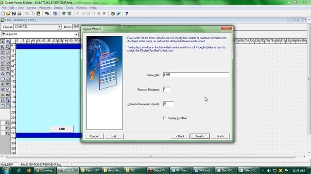 04 Oracle Developer Create some basic form and master details form смотреть онлайн