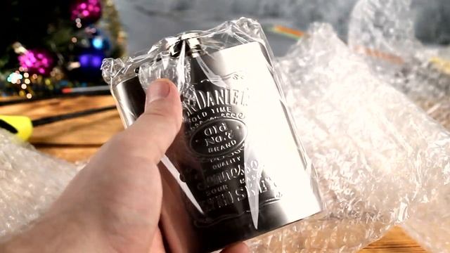 Что подарить рыбаку,посылка с Алиэкспресс,недорогая фляжка. смотреть онлайн