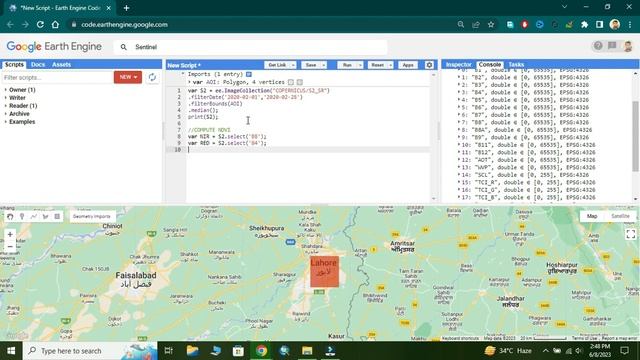 CALCULATE NDVI OF SENTINEL 2 IN GOOGLE EARTH ENGINE смотреть онлайн