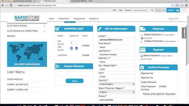 Extended one page checkout for virtuemart смотреть онлайн