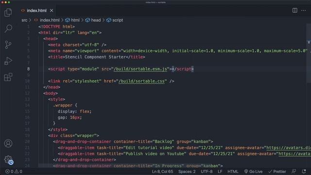 Create Stencil Drag and Drop Components смотреть онлайн