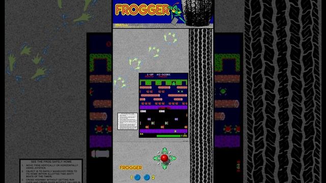 Arcade games - MAME Artwork - Portrait mode - Frogger (1981 Konami) смотреть онлайн