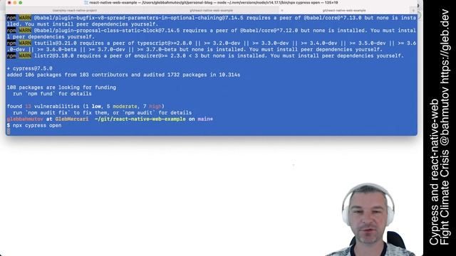 Add Cypress Test To React-Native-Web Example смотреть онлайн