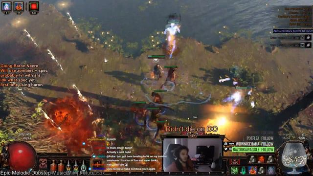 Path of Exile HC 3.2 Bestiary | Leveling Baron Zombie Summoner! смотреть онлайн