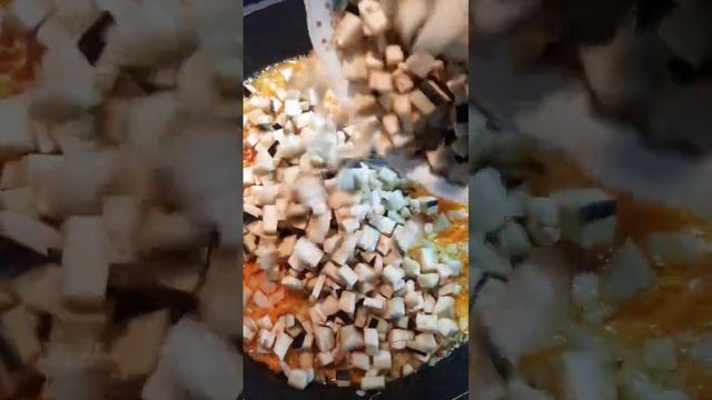 ЧЕЧЕВИЧНО-БАКЛАЖАНОВЫЙ СУП)))#