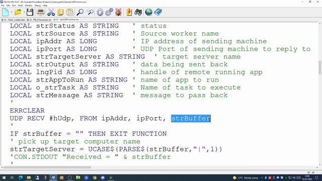 PowerBasic Projects - Cluster Processing - UDP communications- part 2 смотреть онлайн