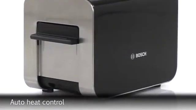 Bosch TAT8613GB Styline 2 Slice Toaster, Black смотреть онлайн