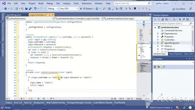 JWT Authentication in .net core 3 смотреть онлайн