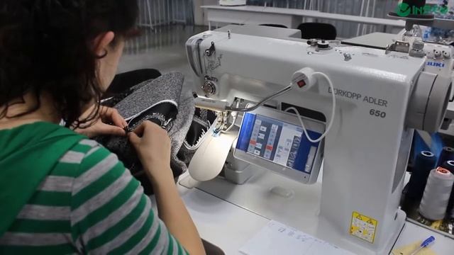 Втачивание рукава в пройму Durkopp Adler 650 смотреть онлайн