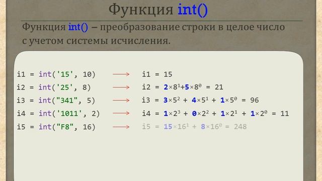 Python. Числа. Типы чисел. Функции работы с числами смотреть онлайн