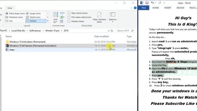 windows 10 pro permanent activator offline || 2019 смотреть онлайн