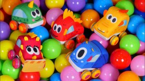 Музыкальные мультики про Машинки Мокас - детская площадка! Весёлые песни для детей - Сборник