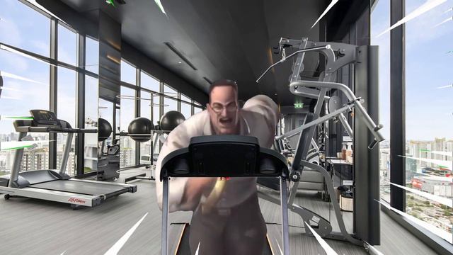 Senator Armstrong Running On A Treadmill / Сенатор Армстронг бежит по беговой дорожке