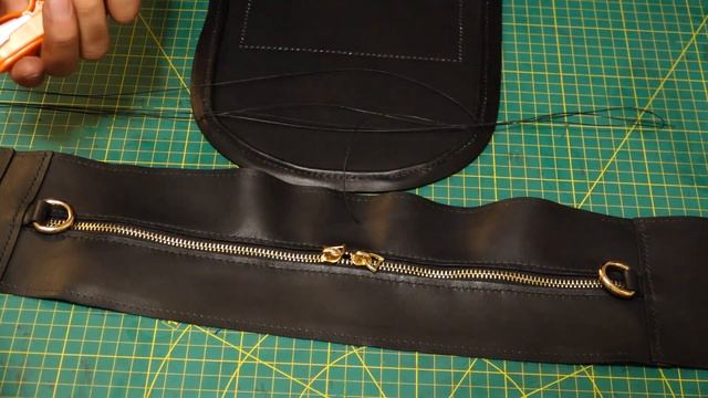 Making a leather backpack in details | free pattern смотреть онлайн