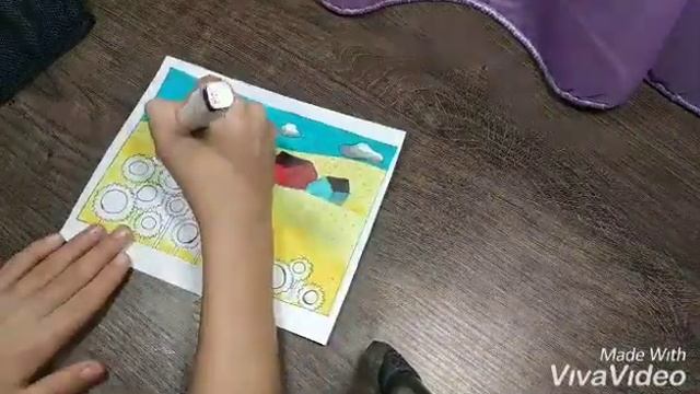 Рисуем поле з подсолнухами маркерами TouchFive// смотреть онлайн