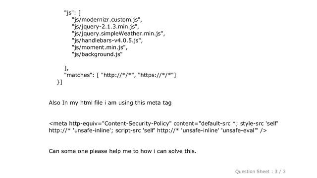 HTML : Content Security Policy directive: "script-src 'self' blob: filesystem: chrome-extension-res смотреть онлайн