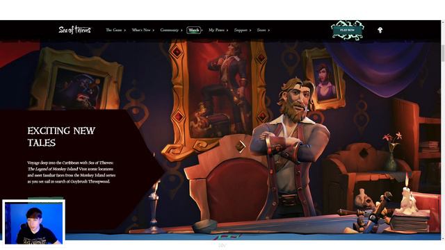 Отличный дизайн лендинга Sea of Thieves смотреть онлайн