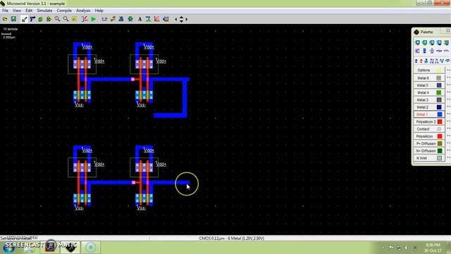 Prepare layout for D-flip flop смотреть онлайн