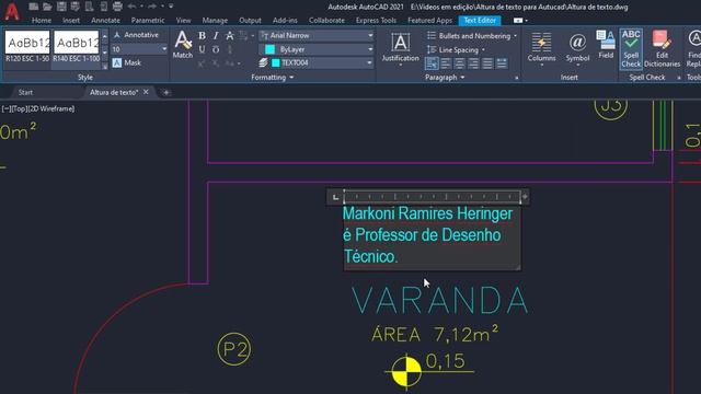 INSERIR TEXTO, CRIAR E ALTERAR ESTILOS DE TEXTO - AutoCAD смотреть онлайн