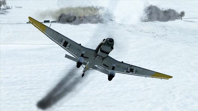 IL-2 Sturmovik: Battle of Stalingrad - Steam Train and Bridge Blown Up by Stuka, but goes wrong смотреть онлайн
