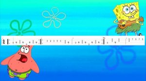 Sponge Bob на укулеле + табы