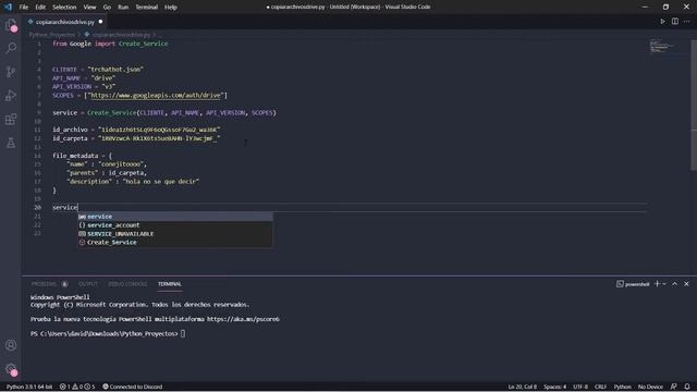 Copiar archivos en Drive con Python - (API Drive) - Creación Asistente virtual #7 смотреть онлайн