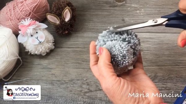 Easy DIY with POMPON !!! Tutorial facilissimo how to make animals with pompon